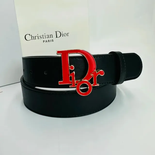 Dior CD Belt Red Logo