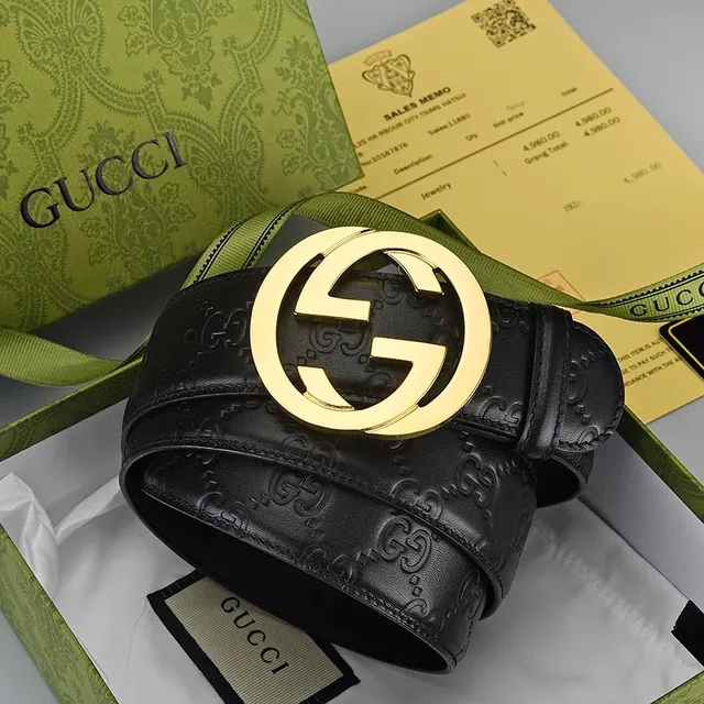 Gucci Horsebit 1955 Belt GG Embossed Leather