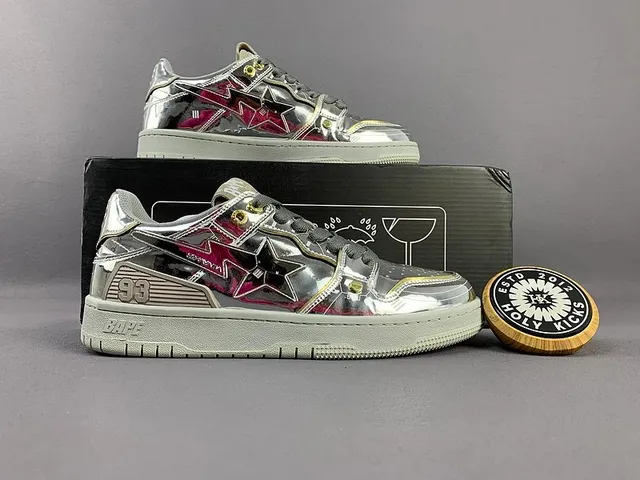 BAPE Shark Low Metallic Star