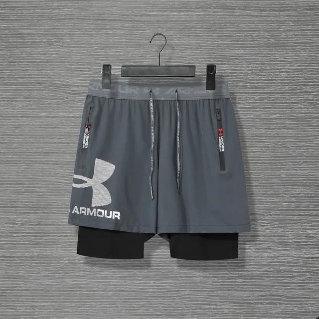 Under Armour 2-in-1 Training Shorts Grey/Black