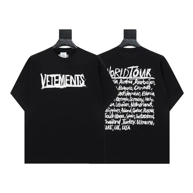Vetements World Tour Tee Printed