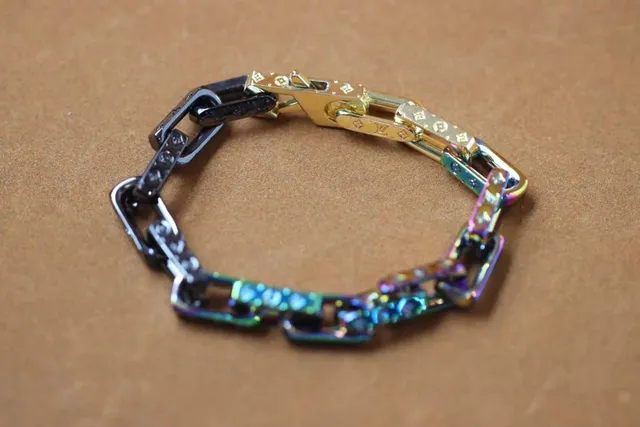 Louis Vuitton Chain Bracelet Iridescent Coated