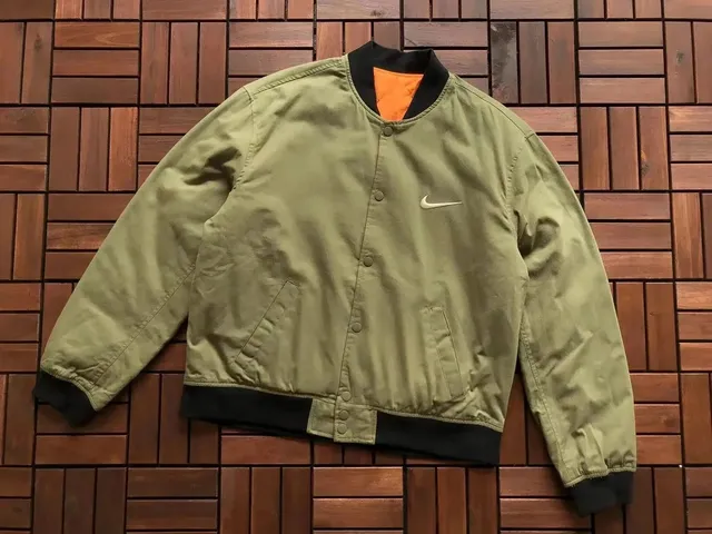 Nike Bomber Jacket Olive with Black Trim