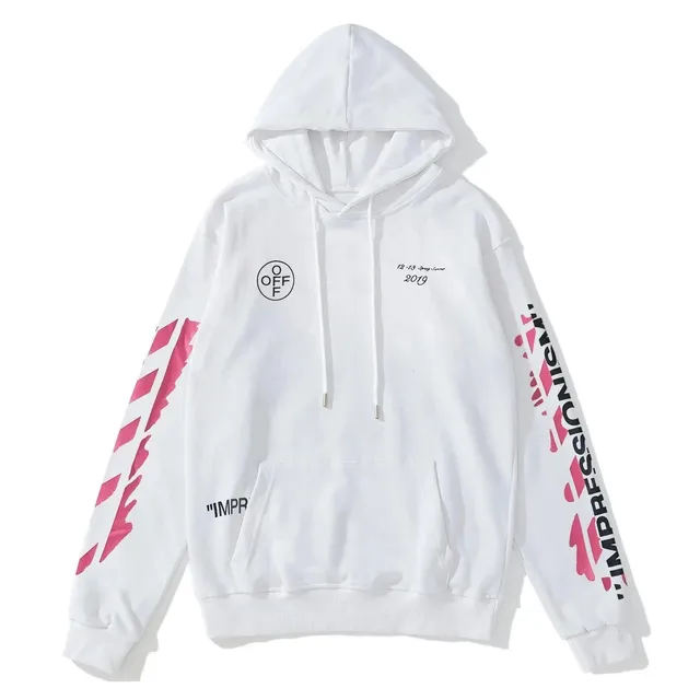 Off-White Hoodie Diagonal Arrow Print