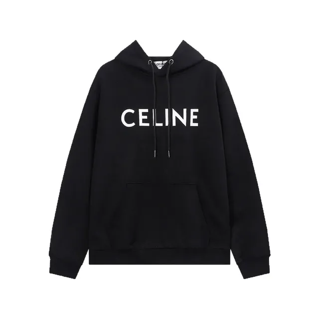 Celine Logo Hoodie Bold Logo