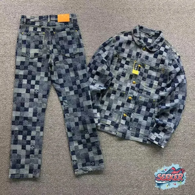 Louis Vuitton Denim Jacket and Pants Set