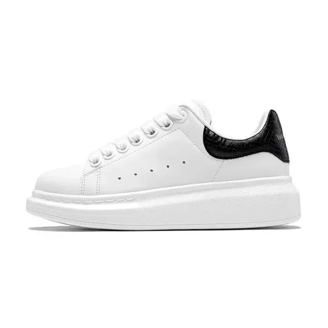 Alexander McQueen Oversized Sneaker White with Black Heel Tab