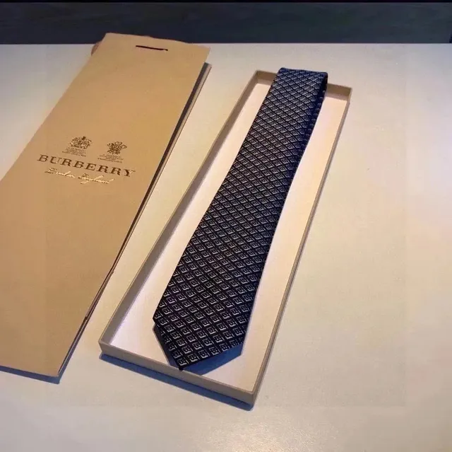 Burberry Neck Tie Monogram Print