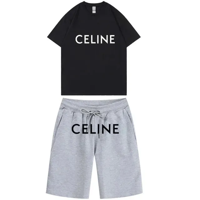 Celine Logo Set Black and Grey