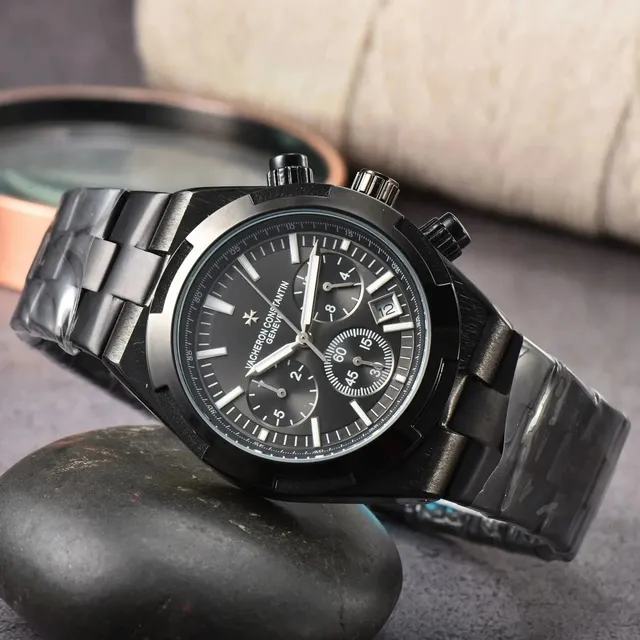 Vacheron Constantin Chronograph Black Dial with White Indices