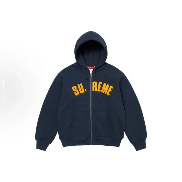 Supreme Zip-Up Hoodie Arch Logo