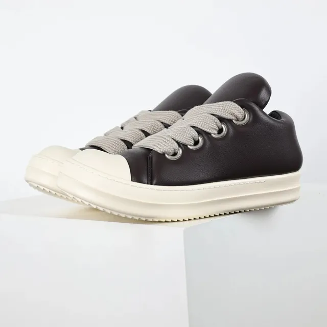 Rick Owens Geobasket Leather Low