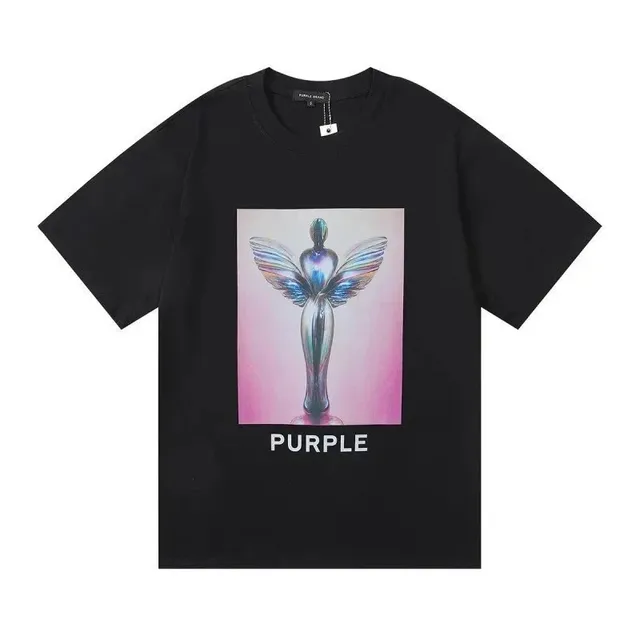 Purple Brand Graphic Tee Angel Print