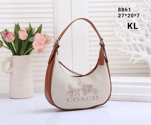 Coach Hobo Bag Canvas and Leather