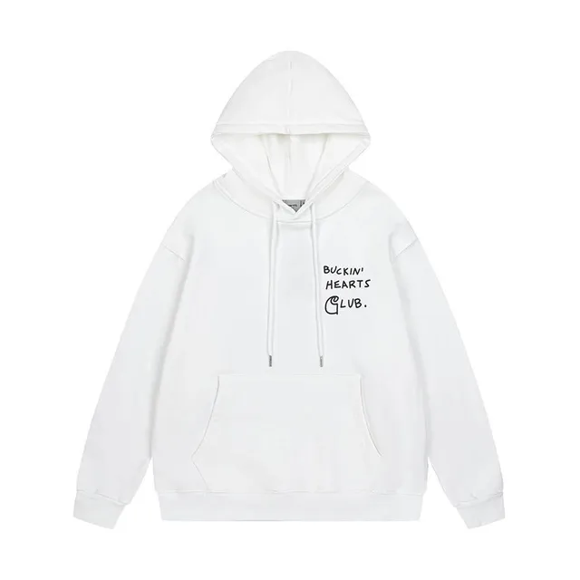 Hooded Sweatshirt Buckin' Hearts Club Print