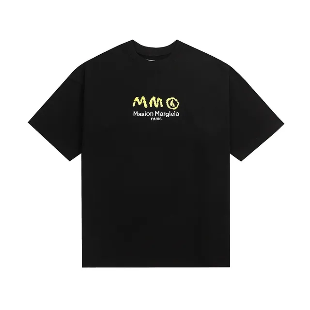 Maison Margiela Logo T-Shirt Yellow Logo Print