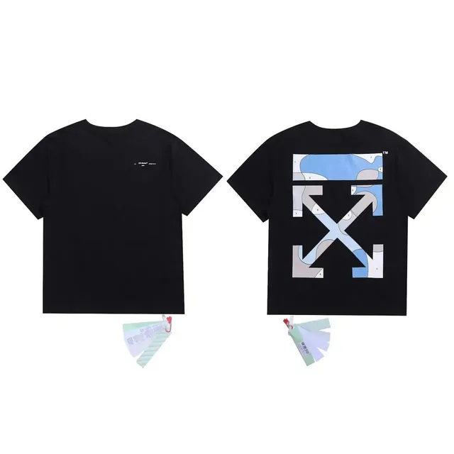 Off-White Arrow Graphic T-Shirt Blue Camo Arrow