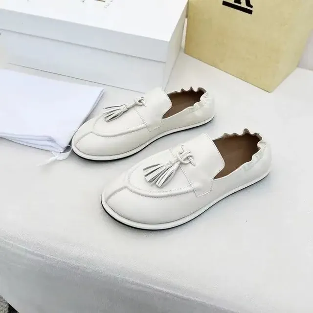 Tassel Loafer Ruffled Edge