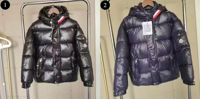 Moncler Down Jacket Shiny Nylon Puffer