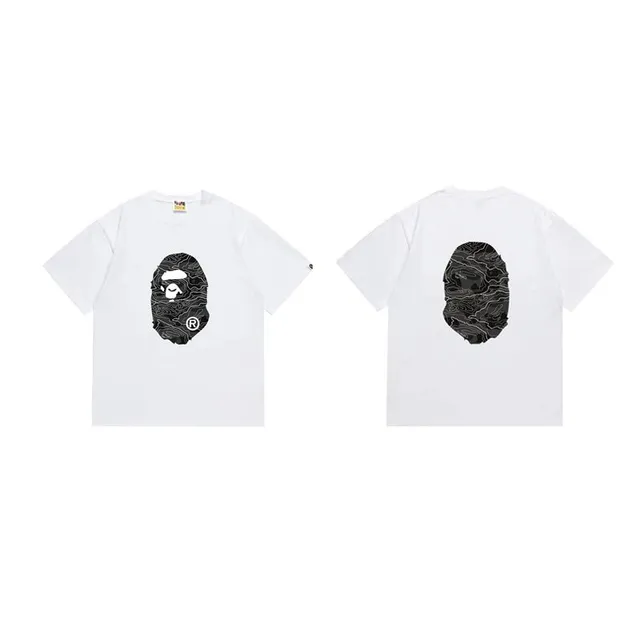 BAPE Shark Tee Topo Map Ape Head