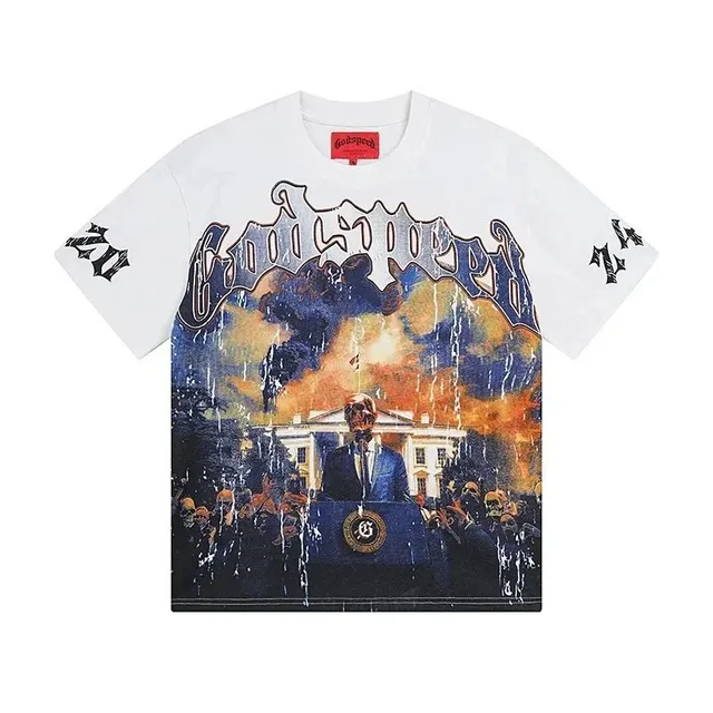 Broken Planet Graphic Tee White House Print