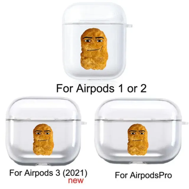 Apple AirPods Case Chicken Nugget Face Print