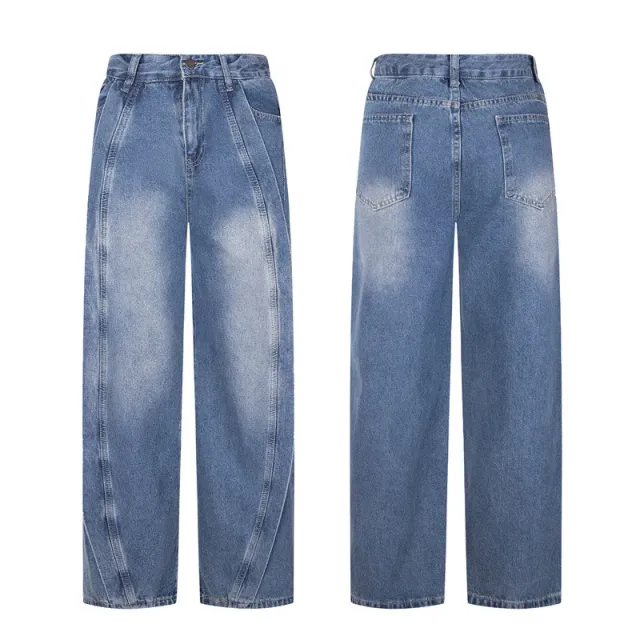 Wide-Leg Jeans Medium Wash