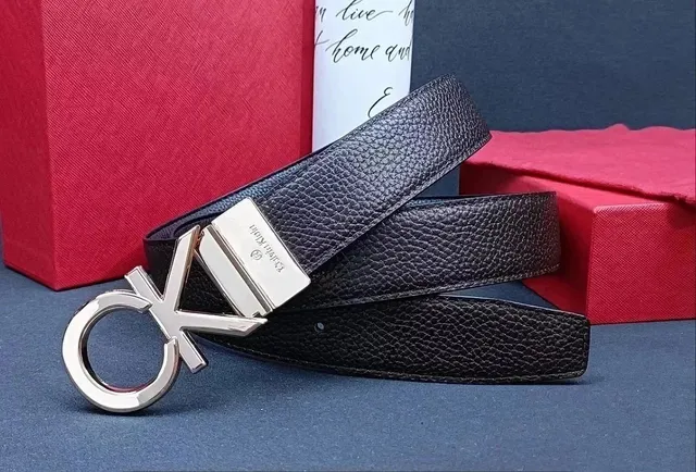 Calvin Klein CK Logo Belt Monogram Buckle