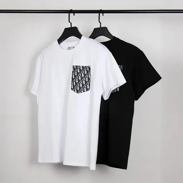 Dior Pocket T-Shirt Oblique Logo Print