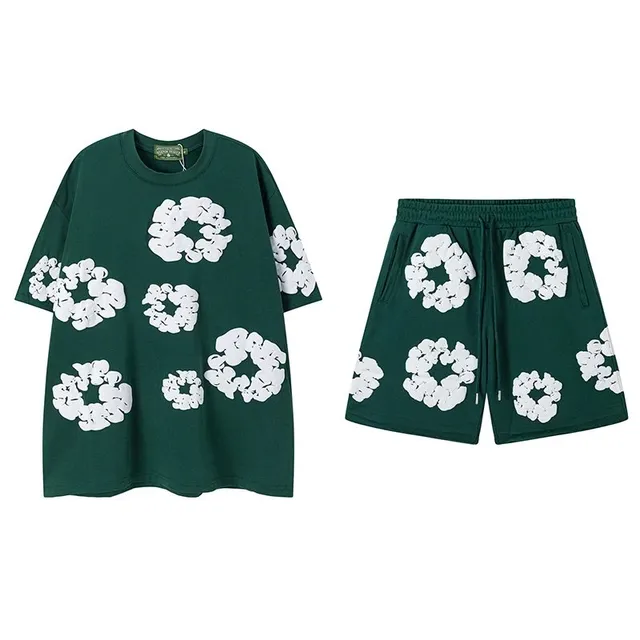 Denim Tears Shorts Set Cloud Print