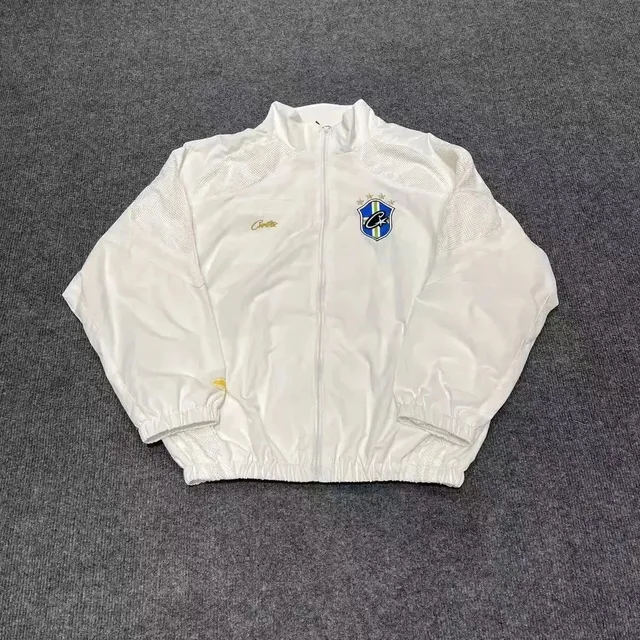 Training Jacket White with Club Crest