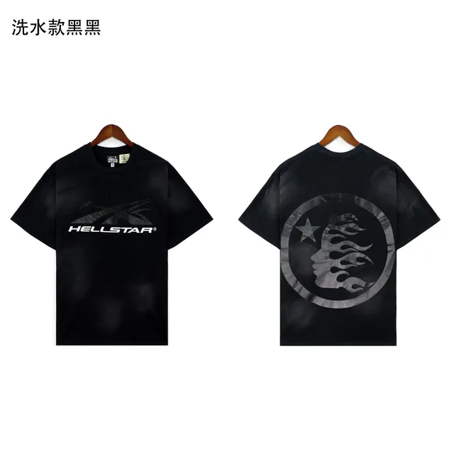 Hellstar Graphic Tee Wash Black