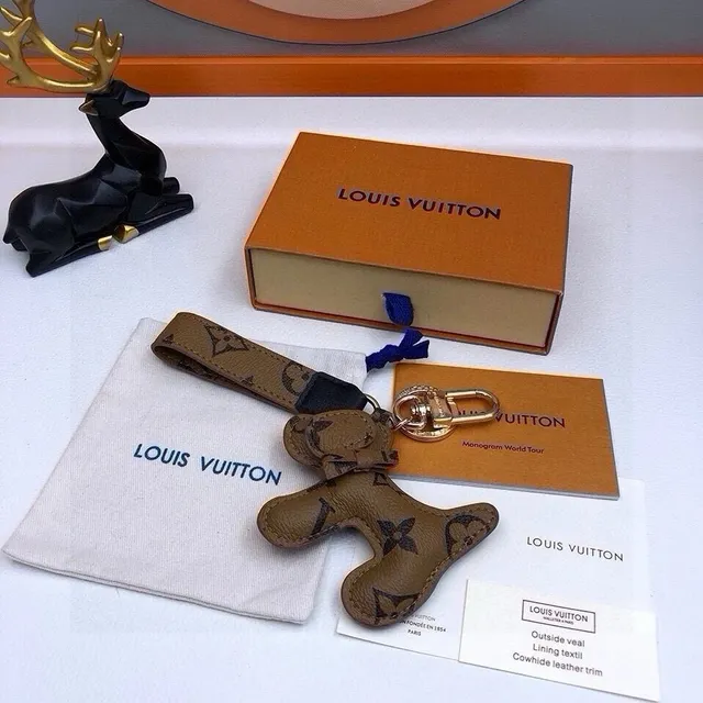 Louis Vuitton Monogram World Tour Key Holder Brown Monogram