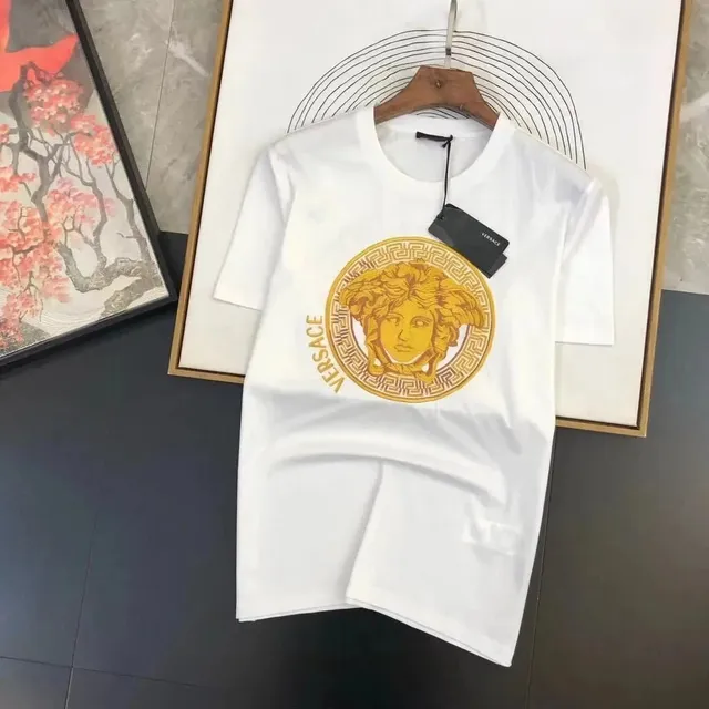Versace Medusa Tee Gold Medusa Print