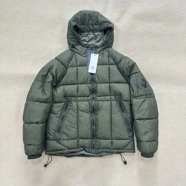 C.P. Company Goggle Jacket Olive Quilted