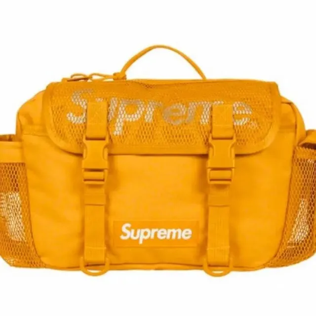 Supreme Mesh Shoulder Bag Yellow