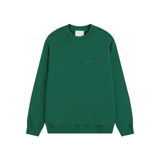 Crewneck Sweatshirt Solid Green