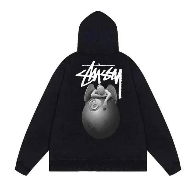 Stüssy Zip-Up Hoodie 8-Ball Angel