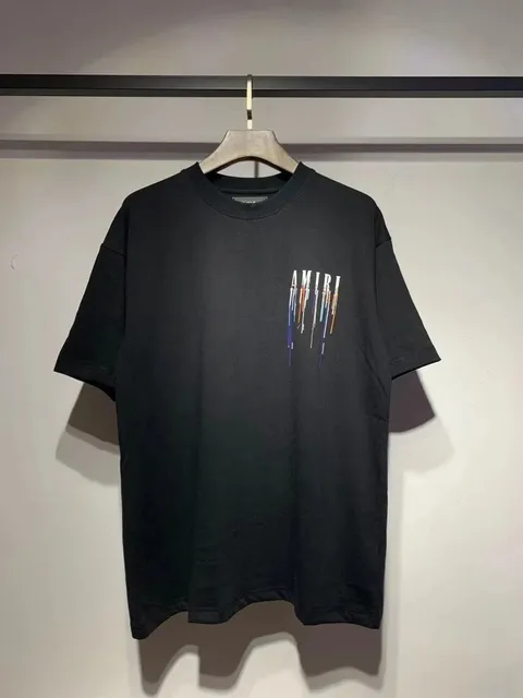 Amiri Graphic Tee Dripping Logo