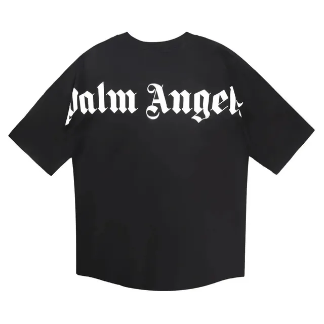 Palm Angels Logo Tee Gothic Print