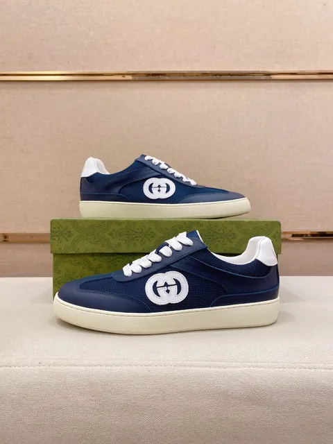 Gucci GG Marmont Sneaker Navy and White