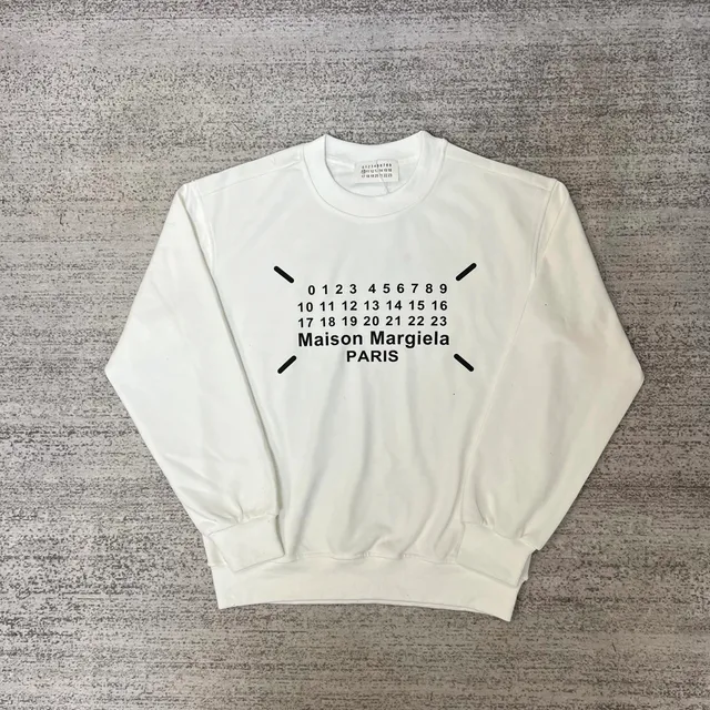 Maison Margiela Crewneck Sweatshirt Numbers Print