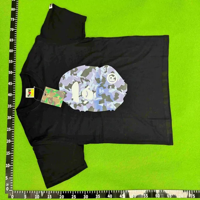 BAPE Shark Tee Purple Camo Ape Head
