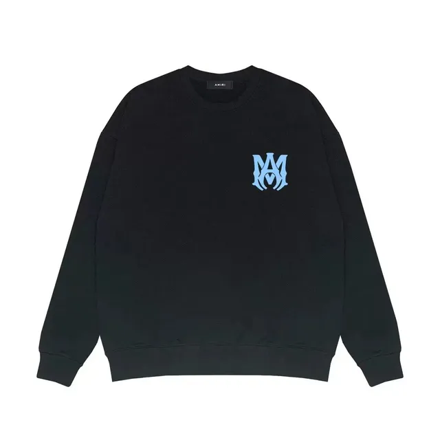 Amiri Crewneck Sweatshirt Light Blue Logo
