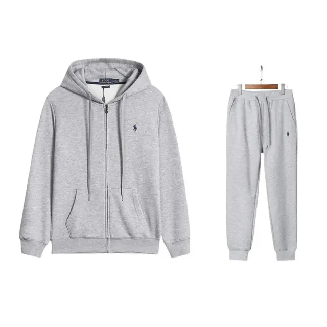 Polo Ralph Lauren Hoodie and Joggers Set Heather Grey