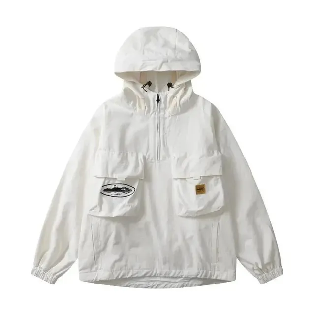 Corteiz Half-Zip Hooded Jacket Oval Patch
