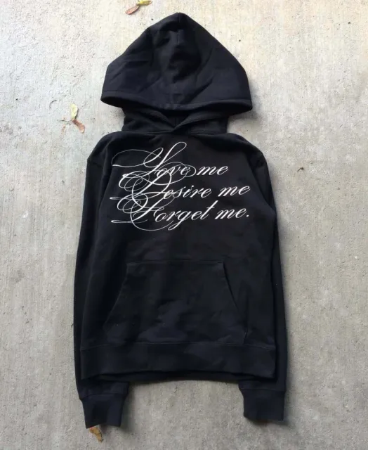 Fear of God Hooded Sweatshirt Love Me Desire Me Forget Me