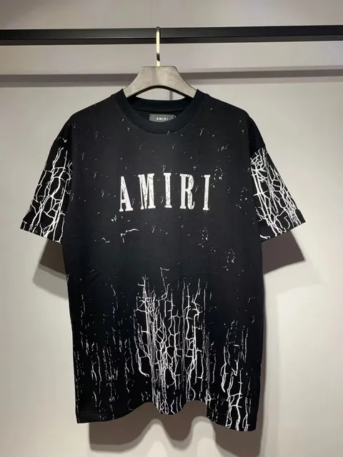 Amiri Graphic Tee Cracked Print