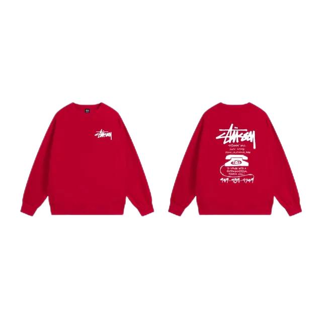 Stüssy Crewneck Sweatshirt Telephone Graphic