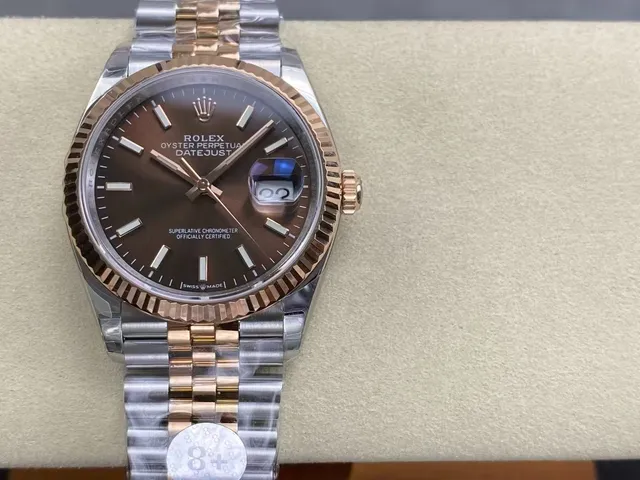 Rolex Oyster Perpetual Datejust Two-Tone Chocolate Dial